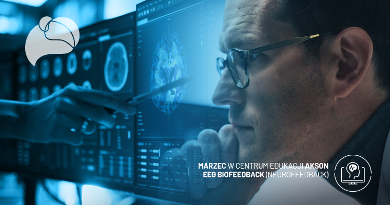 Kolorowa mapa aktywności mózgu (brain map) uzyskana w wyniku badania QEEG.