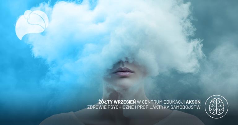 Mgła poznawcza w depresji – kobieta otoczona mgłą symbolizującą zaburzenia koncentracji i pamięci